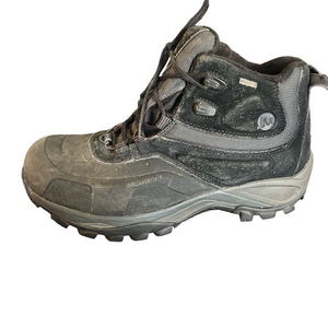 Merrell men’s black‎ size 12 working insulated boots issue with loop see pics